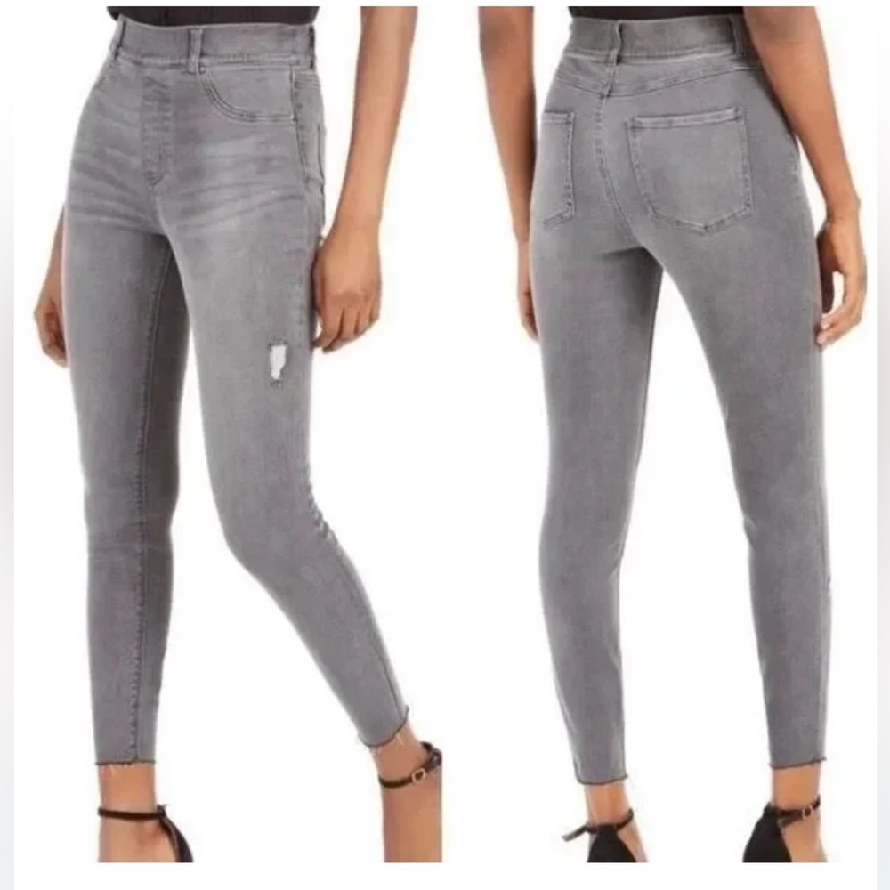 SPANX Distressed Grey Skinny Jeans Leggings Size S/P